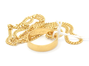 Lot, Lot of gold 18K 13,7g, skew and engraved, in auction: Pawn – Tuesday 27 September 2016