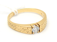 Lot, Ring 18K 4,5g with stone, skew, in auction: Pawn – Tuesday 27 September 2016