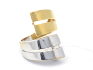 Jewellery, Ring double-dyed 18K 12,3g Ø18½, open model, in auction: Pawn – Tuesday 27 September 2016
