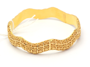 Lot, Bangle 21K 23,7g Ø6,8cm stiff, small dents, in auction: Pawn – Tuesday 27 September 2016