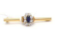 Jewellery, Brooch 20K 4,3g with stones, in auction: Pawn – Tuesday 27 September 2016