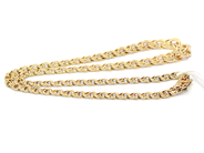 Lot, Necklace graduated Bismarck 14K 24,9g 43cm, discoloured, in auction: Pawn – Tuesday 27 September 2016