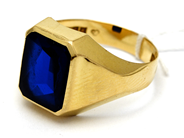 Lot, Ring 18K 5,0g Ø19 slightly skew with stone, in auction: Pawn – Tuesday 27 September 2016