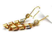 Jewellery, Earring 18K 4,6g one pair with stones, in auction: Pawn – Tuesday 27 September 2016