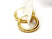 Jewellery, Earrings 18K 1,0g one pair Hoops, in auction: Pawn – Tuesday 27 September 2016