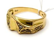 Jewellery, Ring 18K 5,7g Ø20¼ with diamond 1xca0,02ct, in auction: Pawn – Tuesday 27 September 2016