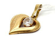 Jewellery, Pendant 18K 0,5g with stone, in auction: Pawn – Tuesday 27 September 2016
