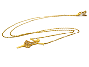 Jewellery, Necklace 21K 3,3g 45cm with integrated pendant with stones, in auction: Pawn – Tuesday 27 September 2016