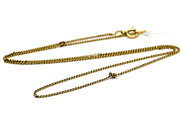Lot - Necklace 18K 2,6g trasslig and with dented loop - View 1