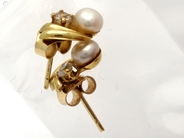 Jewellery - Earrings 18K 1,1g one pair with stone and pearl - View 1