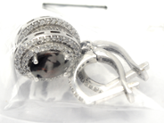 Jewellery - Earrings white gold 14K 4,2g one pair with stones - View 1