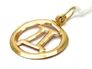 Lot - Pendant 14K 0,3g dented - View 1