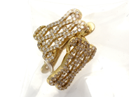 Jewellery - Earrings 14K 3,4g one pair with white stones - View 1
