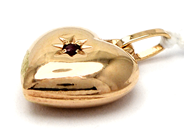 Jewellery - Pendant 18K 0,9g Heart with stone - View 1