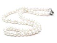 Jewellery, Pearl necklace, cultured pearls 46,5cm Ø5-6mm, in auction: Pawn – Tuesday 27 September 2016