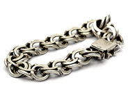 Jewellery, Bracelet S925 46,3g 19,5cm defect at clasp, in auction: Pawn – Tuesday 27 September 2016