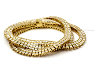 Jewellery, Necklace 18K 36,7g 42,5cm with white stones, in auction: Pawn – Tuesday 27 September 2016