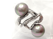 Jewellery, Earrings with imitation pearls, metal 6,1g, in auction: Pawn – Tuesday 27 September 2016