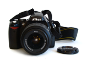 Electronics, Nikon D60 with lens Nikon Nikkor 18-55mm, with charger in bag, in auction: Pawn – Tuesday 27 September 2016