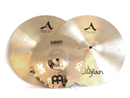 Musical instrument, Cymbaler 3 items. 2 items. Zildjian, New Beat Hihat, in auction: Pawn – Tuesday 27 September 2016