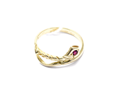 Jewellery, Ring 18K 2,6g Ø16½ with stone, in auction: Pawn – Tuesday 27 September 2016