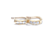 Jewellery, Earrings 1 pair 18K 4,0g with diamonds 2xca.0,16ct 4xca.0,14ct, in auction: Pawn – Tuesday 27 September 2016