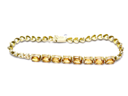 Jewellery, Bracelet 14K 10,8g 19,8cm, with stones, in auction: Pawn – Tuesday 27 September 2016