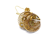 Jewellery, Earrings 1 pair 14K 4,5g defect, in auction: Pawn – Tuesday 27 September 2016