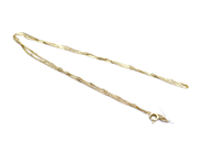 Jewellery, Necklace Singapore 14K 1,6g 43cm, in auction: Pawn – Tuesday 27 September 2016