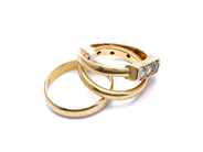 Lot, Rings 3 items 18K 11g engraved , in auction: Pawn – Tuesday 27 September 2016