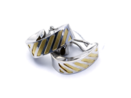 Jewellery, Earrings 1 pair 18K 8,4g, tvågärgade, in auction: Pawn – Tuesday 27 September 2016