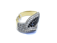 Jewellery, Ring 14K 7g with stones Ø18¼, in auction: Pawn – Tuesday 27 September 2016