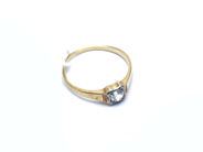 Jewellery, Ring 14K 2,3g skew, with stone, in auction: Pawn – Tuesday 27 September 2016