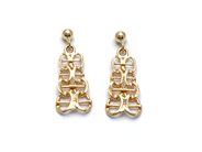 Jewellery, Earrings one pair 18K 3,3g X-bracelet with bar, in auction: Pawn – Tuesday 27 September 2016