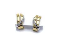 Jewellery, Earrings one pair 18K 2,0g double-dyed , in auction: Pawn – Tuesday 27 September 2016
