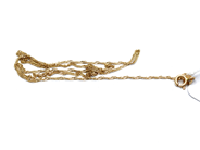 Lot, Necklace 18K 1,2g broken, in auction: Pawn – Tuesday 27 September 2016