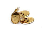 Lot, Cufflinks one pair 18K 8,4g engraving is, in auction: Pawn – Tuesday 27 September 2016