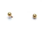 Jewellery, Earrings one pair 18K 0,4g , in auction: Pawn – Tuesday 27 September 2016
