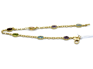 Jewellery, Bracelet 18K 3,9g 19cm with dyed stones , in auction: Pawn – Tuesday 27 September 2016