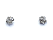 Jewellery, Earrings one pair white gold 14K 0,7g with stones , in auction: Pawn – Tuesday 27 September 2016
