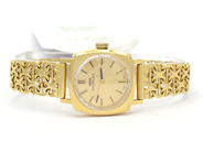 Lot, Wristwatch Ladie´s 18K 25,2g 16cm damages on backpart by case , in auction: Pawn – Tuesday 27 September 2016
