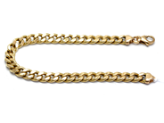 Jewellery, Bracelet "curb" 18K 17,7g 20,5cm hollow, in auction: Pawn – Tuesday 27 September 2016