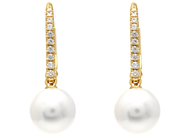 Jewellery - PEARL EARRINGS, 18K gold with cultured freshwater pearls 7,5 mm - View 1
