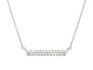 Jewellery, NECKLACE, 18K white gold with 35 brilliant cut diamonds 0,22 ctw W(H)/SI, in auction: Classic – Saturday 30 August 2025