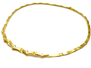 Lot, Necklace 21K 26,2g with stones ca43cm , in auction: Pawn – Tuesday 13 June 2017