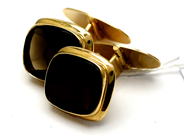 Jewellery, Cuff-buttons 1 pair 18K 8,8g, with stones, in auction: Pawn – Tuesday 18 July 2017