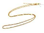 Jewellery, Necklace Singapore 18K 1,4g 41,9/44,8cm, in auction: Pawn – Tuesday 18 July 2017