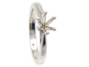 Jewellery - RING WITHOUT STONE, platinum - View 1