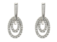 Jewellery - EARRINGS, 18K white gold - View 1