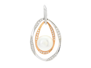 Jewellery - PENDANT, 18K white gold/rose gold - View 1